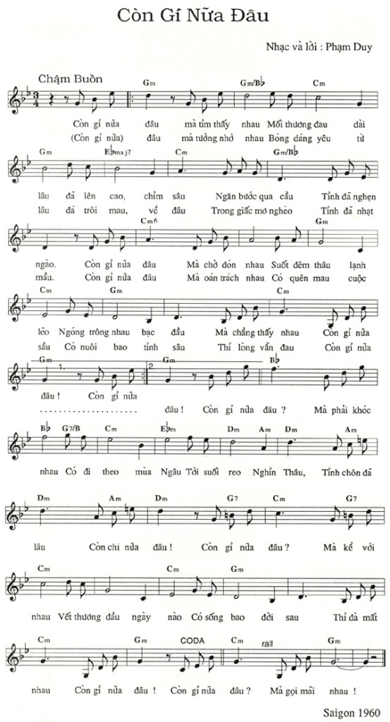 Còn Gì Nữa Đâu - Phạm Duy