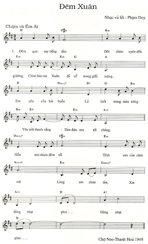 Đêm Xuân - Phạm Duy