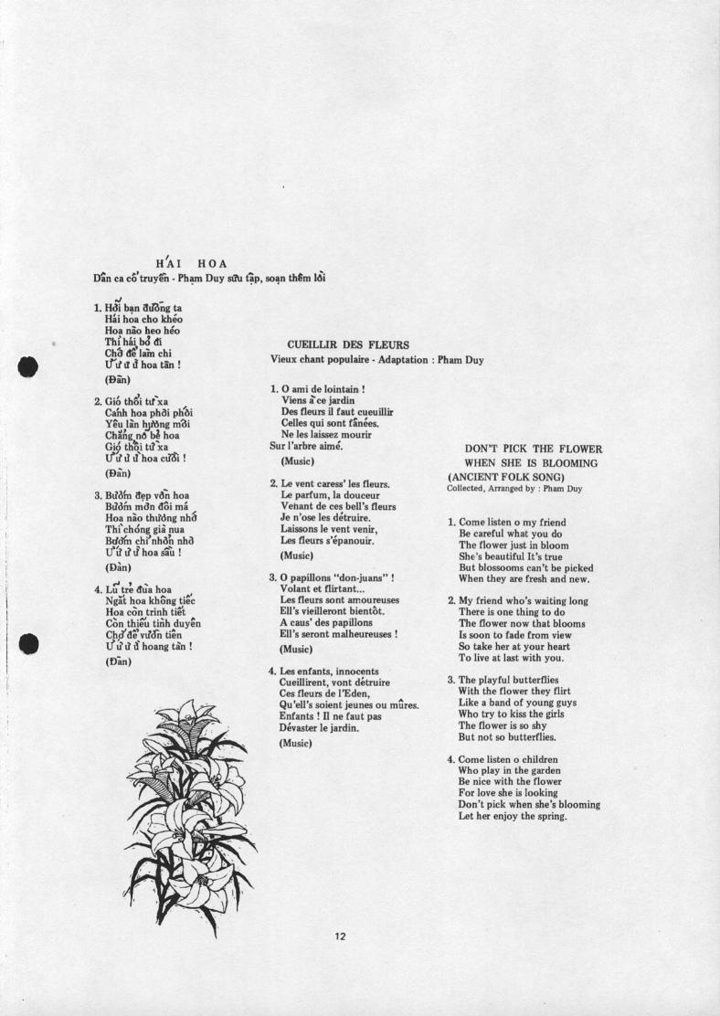 Hái Hoa - Phạm Duy