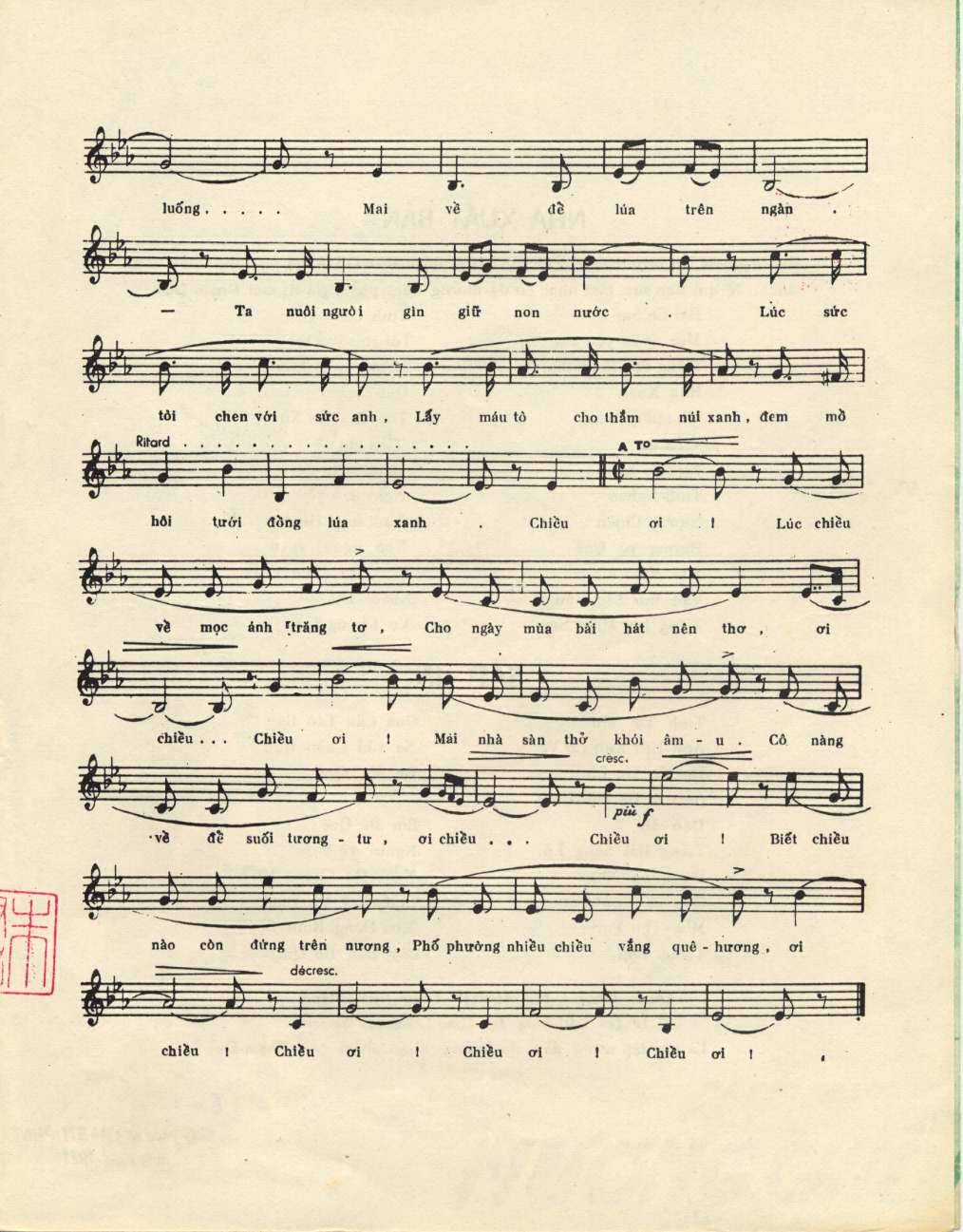 Nương Chiều - Phạm Duy
