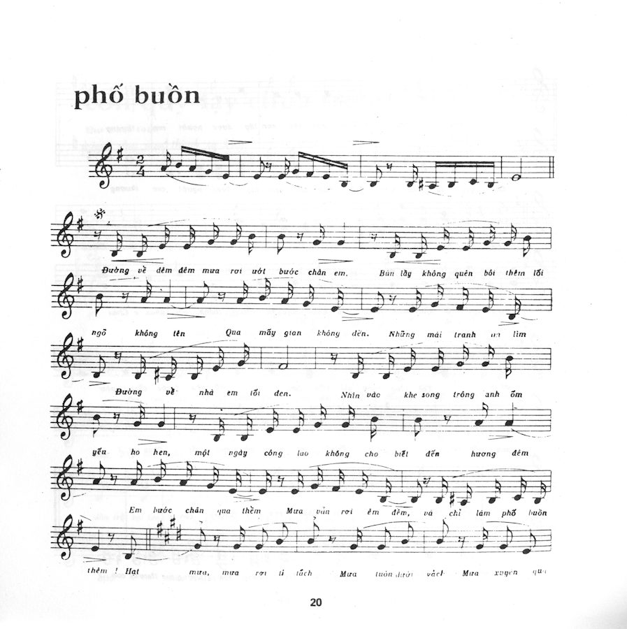 Phố Buồn - Phạm Duy
