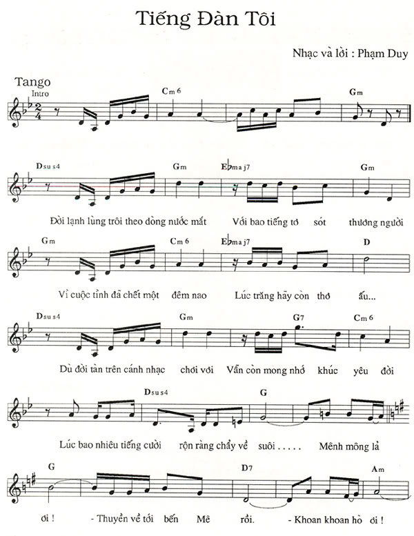 Tiếng Đàn Tôi - Phạm Duy